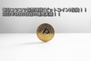 【毎日積立】ビットコイン運用実績(2022年3月20日週)